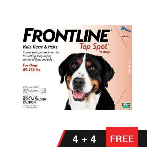 Frontline Top Spot Extra Large Dogs 89-132lbs (Red)