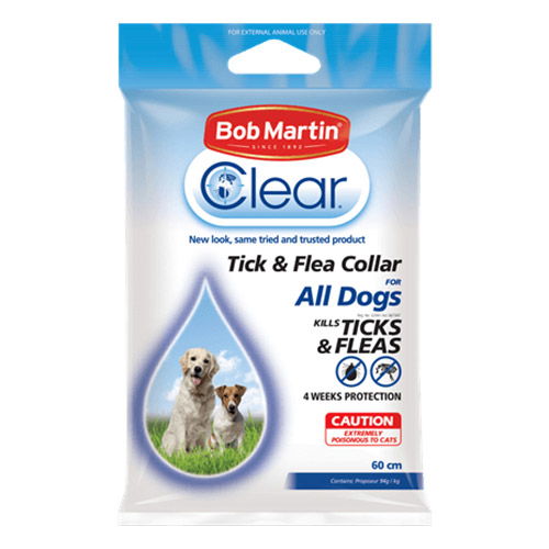 Buy Bob Martin Clear Tick Flea Collar For All Dogs 60cm Free Shipping