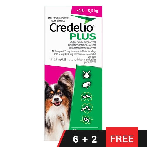 Credelio Plus For Small Dog 2.8-5.5kg