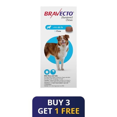 Bravecto for Large Dogs 44-88lbs (Blue)