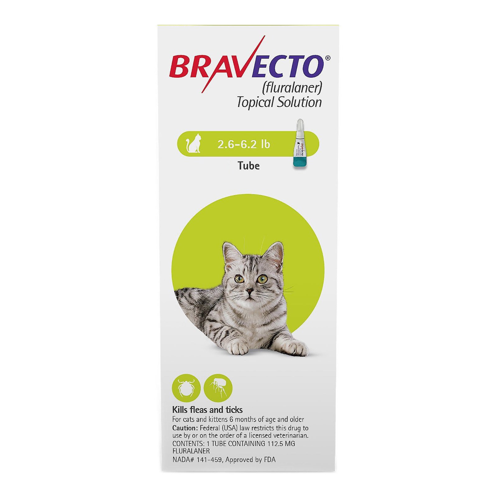 Buy Bravecto Spot On For Medium Cats 6.2 Lbs 13.8 Lbs (Blue) 2 Pack