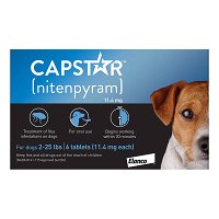 Capstar Small Dog 11mg 2-25 lbs Blue