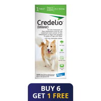 Credelio for Dogs 25 to 50 lbs (450mg) Green