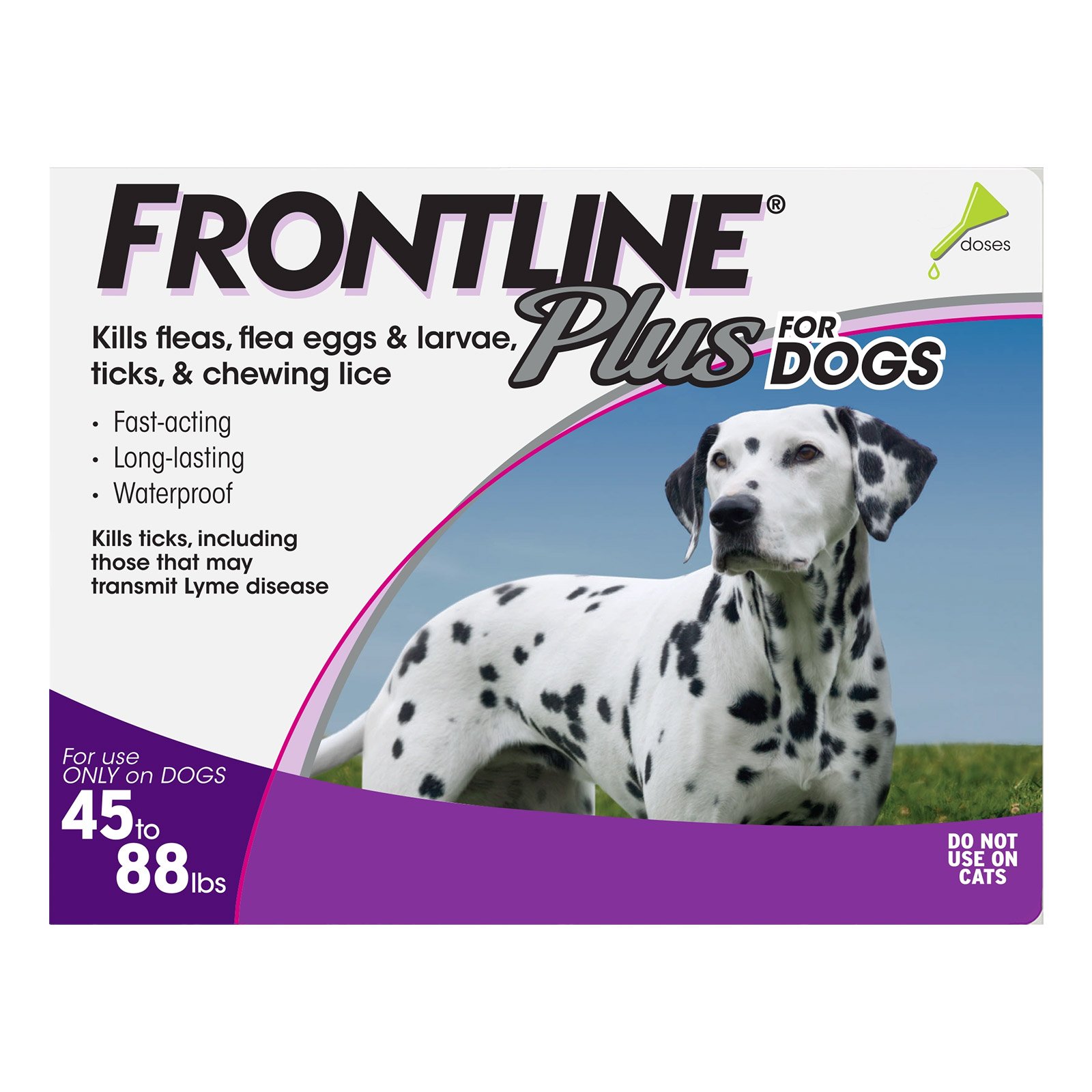 Frontline Plus for Large Dogs 45-88 lbs (Purple)
