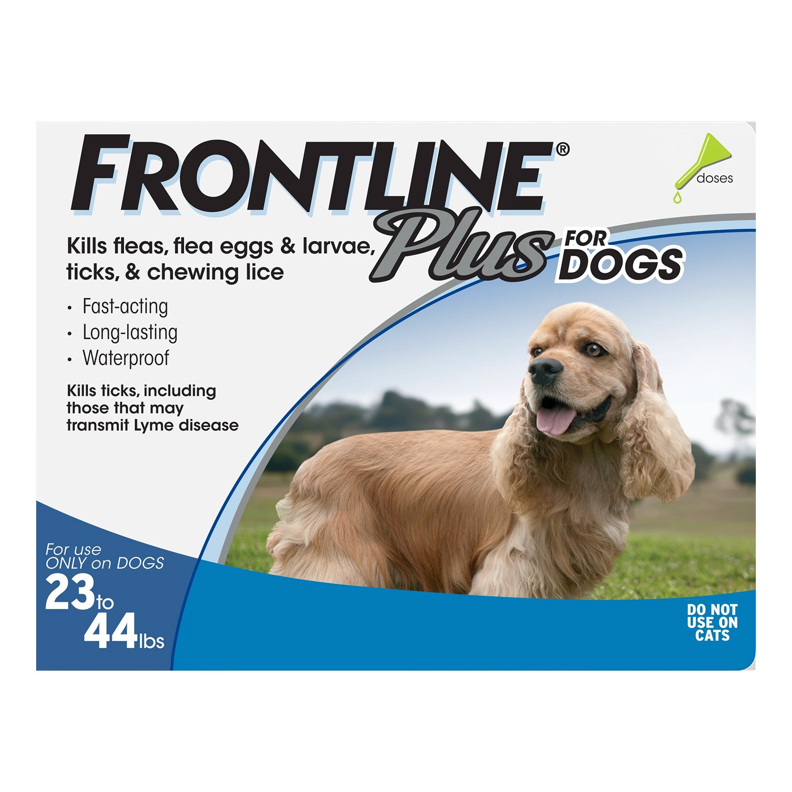 Frontline Plus for Medium Dogs 23-44 lbs (Blue)