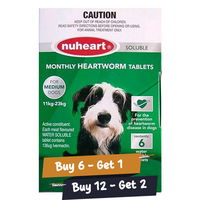 Heartgard Plus Generic Nuheart Medium Dogs 26-50lbs (Green)