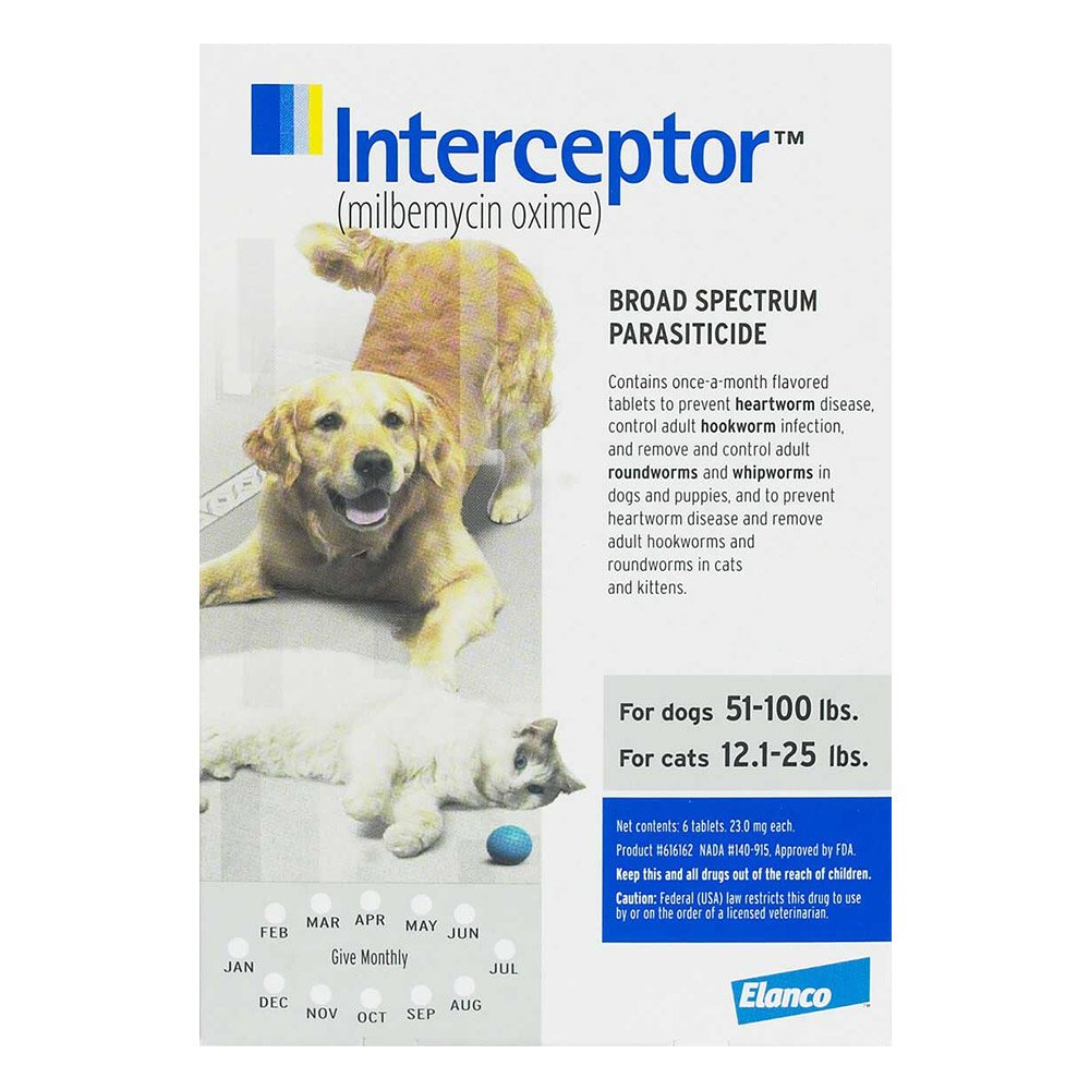 Interceptor For Large Dogs 51-100 lbs (White)