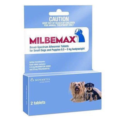 Milbemax Small Dog Under 5 Kgs