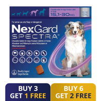 Nexgard Spectra for Large Dogs 33-66 lbs (Purple)
