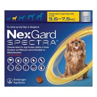 Nexgard Spectra for Small Dogs (7.7-16.5 lbs) Yellow
