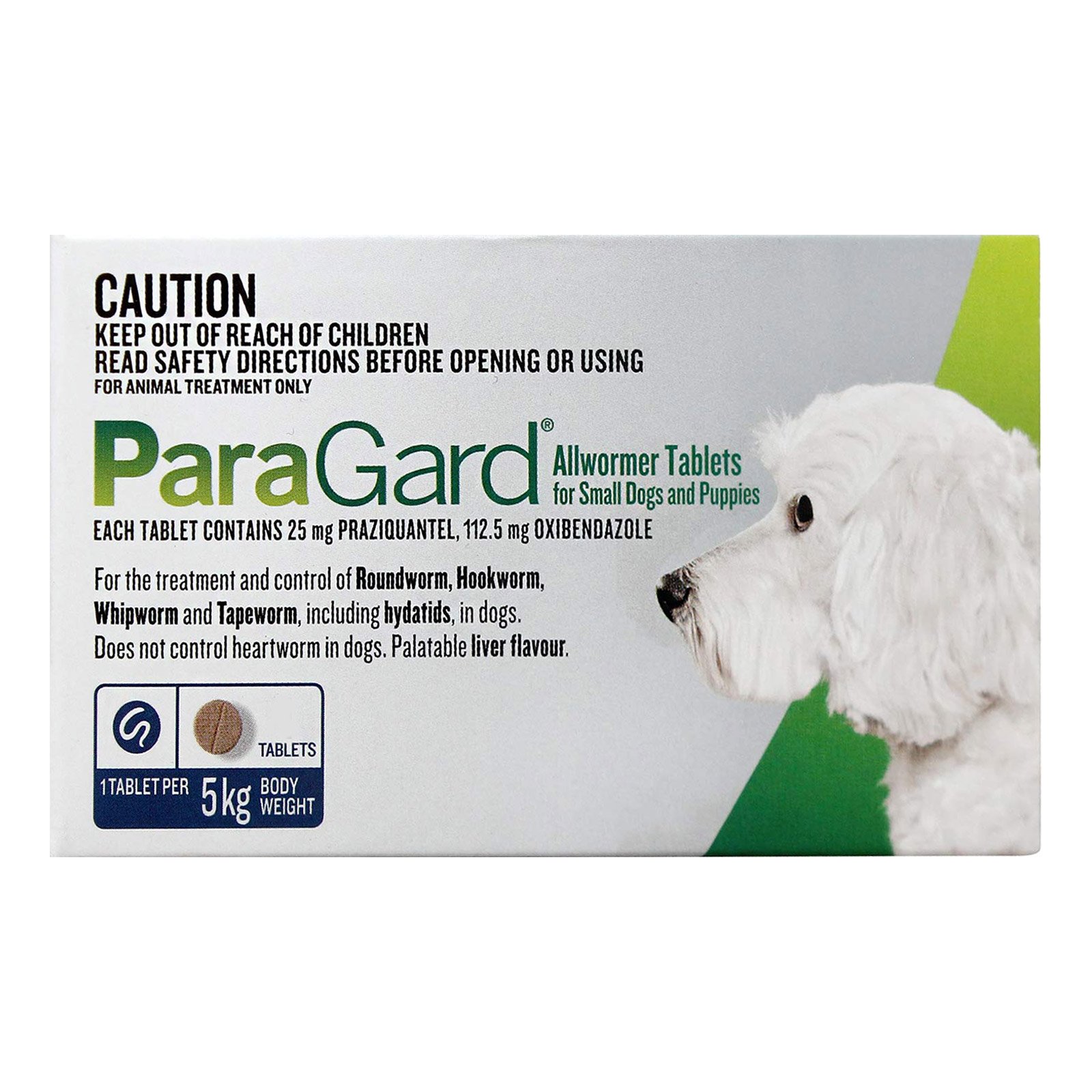 Paragard Allwormer For Small Dogs 11 lbs (5 Kg) Blue