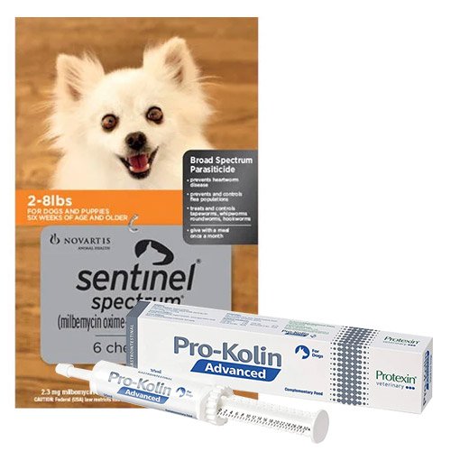 Pro-Kolin+ Paste & Sentinel Spectrum Chews Combo