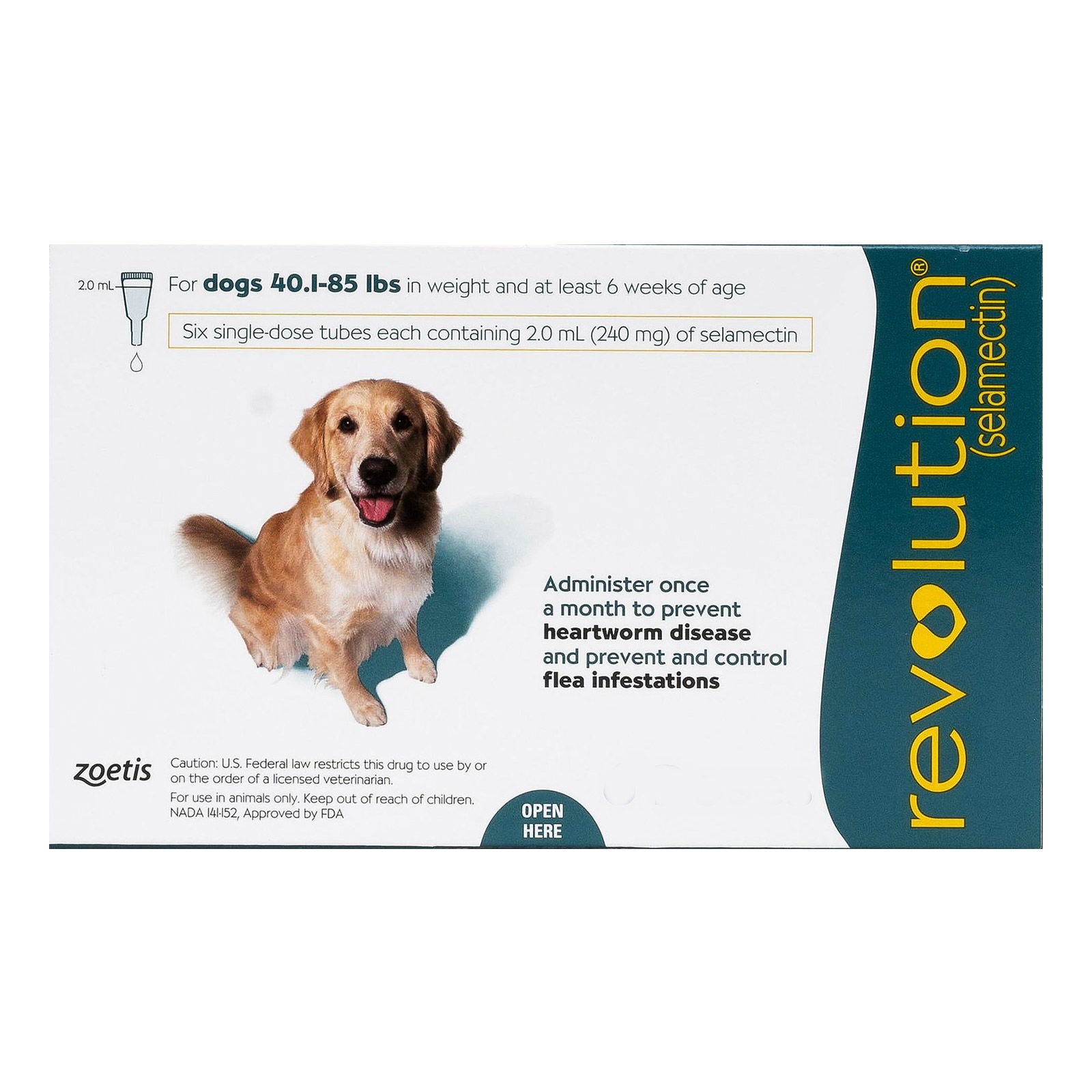 Buy Revolution For Large Dogs 40.1 85lbs Green Free Shipping