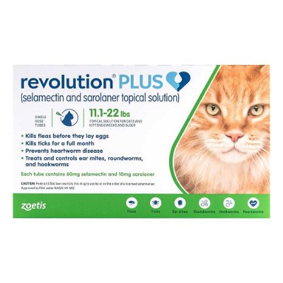 Revolution Plus for Large Cats 11.1-22lbs (5-10Kg) Green