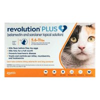 Revolution Plus for Medium Cats 5.6-11lbs (2.5-5Kg) Orange