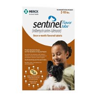 Sentinel For Dogs 2-10 lbs (Brown)