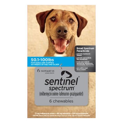 Sentinel Spectrum Chews for Dogs 50.1-100 lbs (Blue)