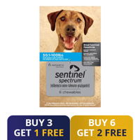 Sentinel Spectrum Chews Blue for Dogs 50.1-100 lbs