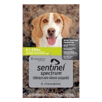 Sentinel Spectrum Chews for Dogs 8.1-25 lbs (Green)