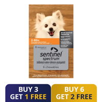 Sentinel Spectrum Chews Orange for Dogs 2-8 lbs