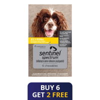 Sentinel Spectrum Chews Yellow for Dogs 25.1-50 lbs