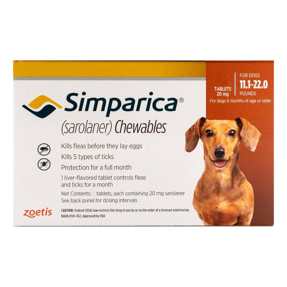 Dog flea hot sale simparica